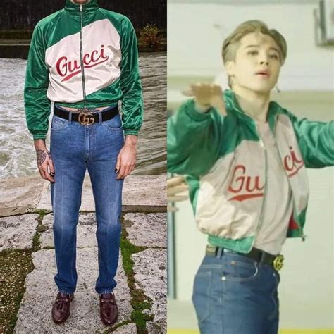 jimin gucci jacket|the guy in green jacket.